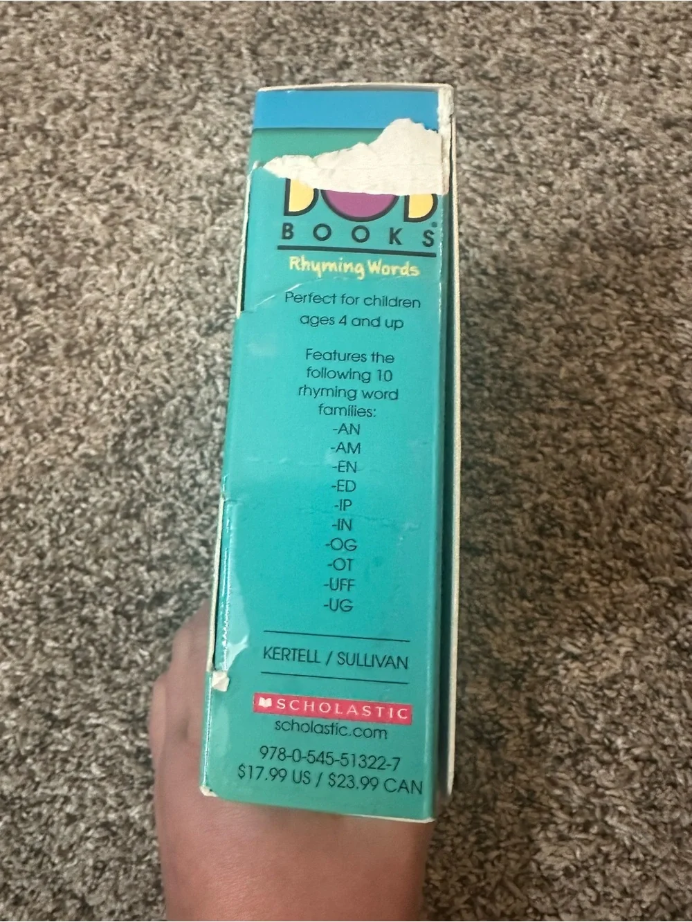 Scholastic Bob Books — stage 1 -Beginner Readers & rhyming words